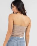 Ava and Ever Women's Lennox Tube Top in Brown | Size 14
