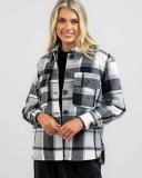 Ava and Ever Women's Mila Cord Shacket in Grey | Size 14