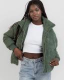 Ava and Ever Women's On Tour Puffer Jacket in Green | Size 06