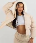 Ava and Ever Women's Ottawa Puffer Jacket in Cream | Size 10