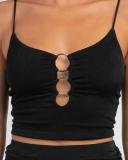 Ava and Ever Women's Shivers Top in Black | Size 10