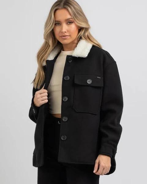 Ava and Ever Women's Thomas Shacket in Black | Size 14