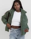 Ava and Ever Women's Venus Puffer Jacket in Green | Size 16