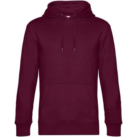 B&C Mens King Hoodie Cherry Red 3XL