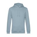 B&C Mens Organic Hooded Sweater Blue Fog L