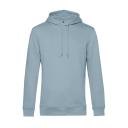 B&C Mens Organic Hooded Sweater Blue Fog M