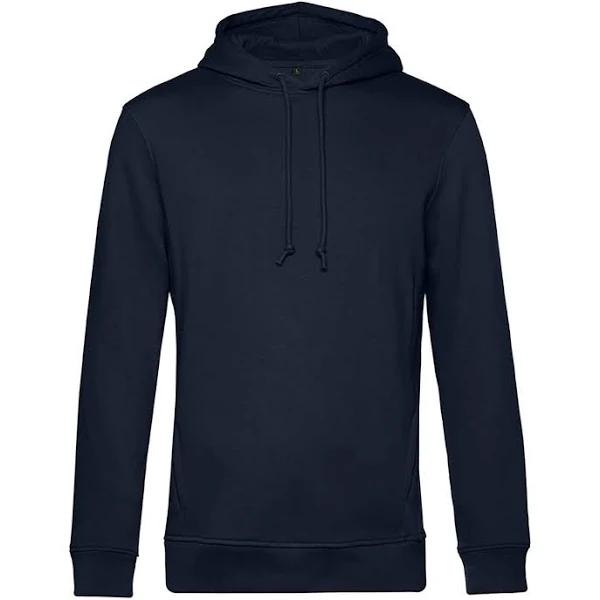 B&C Mens Organic Hooded Sweater Navy Blue M