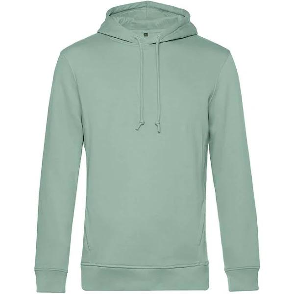 B&C Mens Organic Hooded Sweater Sage M
