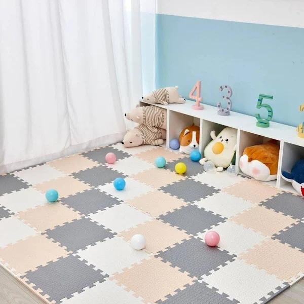 BabiesMart Play Mat Exercise Gym Mat EVA Foam Puzzle Mat Baby and Kids