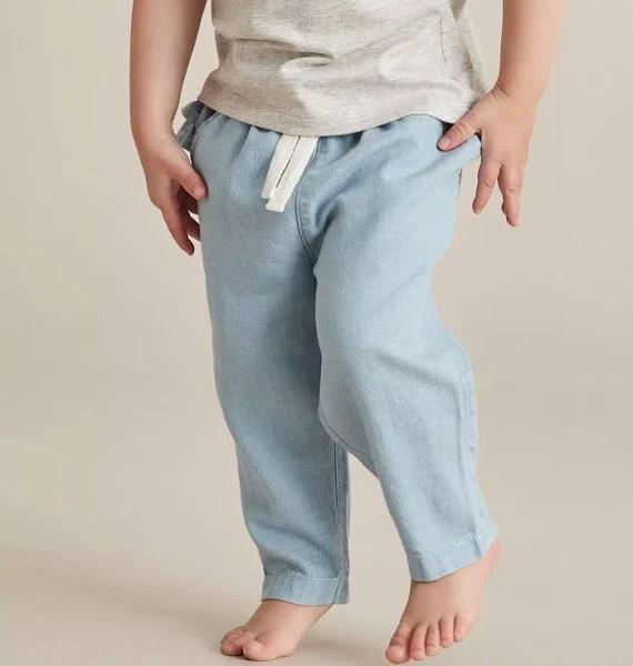 Baby Frill Back Chambray Pants