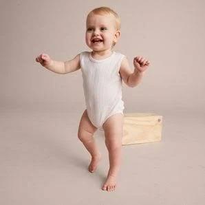 Baby Organic Cotton Pointelle Bodysuit