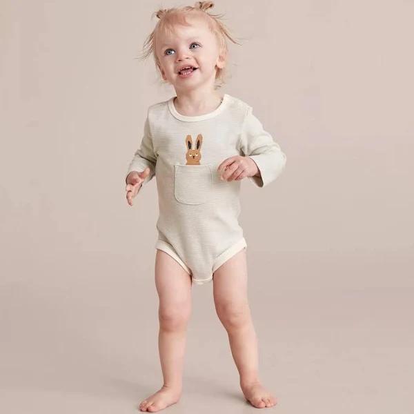 Baby Organic Cotton Stripe Bodysuit