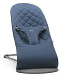 BabyBjorn Fabric Seat for Bouncer - Midnight Blue, Cotton, Classic Quilt