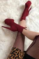 Babydoll Dark Red - 8 Inch UK2 / EU35 / US4 / AU4