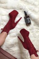 Babydoll Dark Red - 8 Inch UK2 / EU35 / US4 / AU4