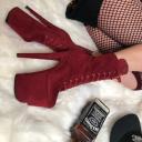Babydoll Dark Red - 8 Inch UK2 / EU35 / US4 / AU4