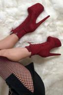Babydoll Dark Red - 8 Inch UK2 / EU35 / US4 / AU4