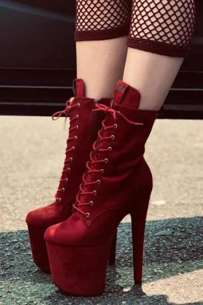 Babydoll Dark Red - 8 Inch UK2 / EU35 / US4 / AU4