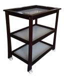 Babyworth 3 Tiers Change Table Option with Change Pad Walnut / with Pad