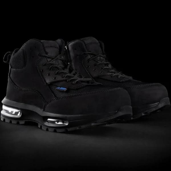 Bad Flight Zip Side Safety Work Boots, 12 / Black