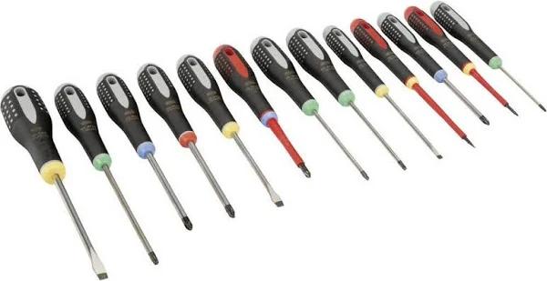 Bahco VDE Phillips, Pozidriv, Slotted, Torx Screwdriver Set, 13-Piece, BE-9875