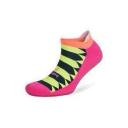 Balega Hidden Comfort Socks, Small / Lilac/Neon Aqua