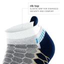 Balega Silver No-Show Compression-Fit Running Socks for Men and Women (1 Pair)