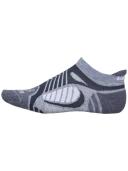 Balega Women/Men/Unisex Ultralight No Show Tab Running Socks Grey White - XL