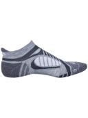 Balega Women/Men/Unisex Ultralight No Show Tab Running Socks Grey White - XL