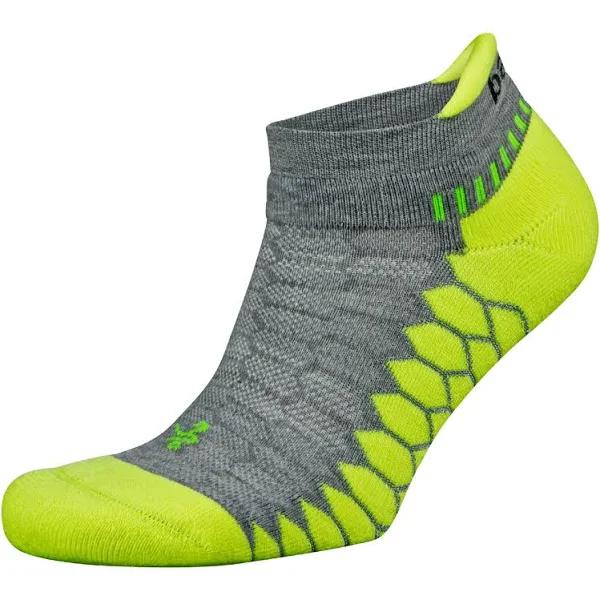 Balega Women/Men/Unisex Ultralight No Show Tab Running Socks Grey White - XL