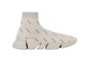Balenciaga All Over Logo Speed 2.0 Beige