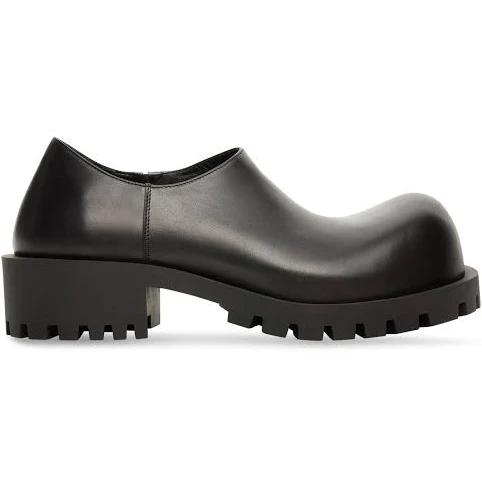 Balenciaga - Hummer Derby Leather Shoes - Mens - Black