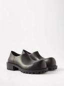 Balenciaga - Hummer Derby Leather Shoes - Mens - Black