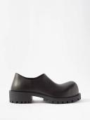 Balenciaga - Hummer Derby Leather Shoes - Mens - Black