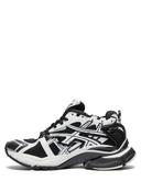 Balenciaga Men, Runner Sneakers, Black and White, AU 11, Sneakers, Materialmix