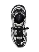 Balenciaga Men, Runner Sneakers, Black and White, AU 11, Sneakers, Materialmix