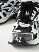 Balenciaga Men, Runner Sneakers, Black and White, AU 12, Sneakers, Materialmix