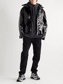 Balenciaga Men, Runner Sneakers, Black and White, AU 12, Sneakers, Materialmix