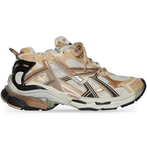 Balenciaga Men, Runner sneakers, Gold, AU 10, Sneakers, Leather