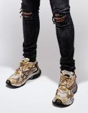 Balenciaga Men, Runner sneakers, Gold, AU 11, Sneakers, Leather