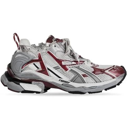 Balenciaga Men, Runner Sneakers, Multicolor, AU 13, Sneakers, Materialmix