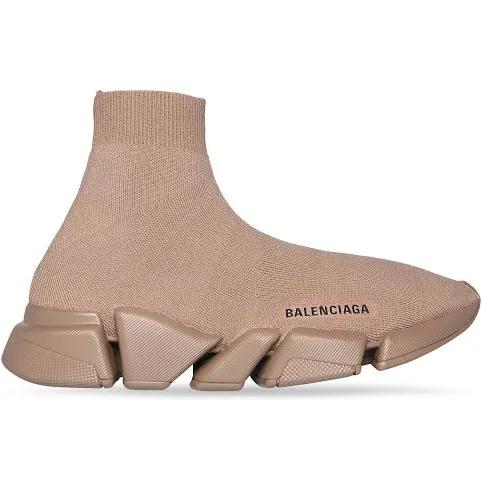 Balenciaga Men, Speed 2.0 sneakers, Neutrals, AU 13, Sneakers, Rubber