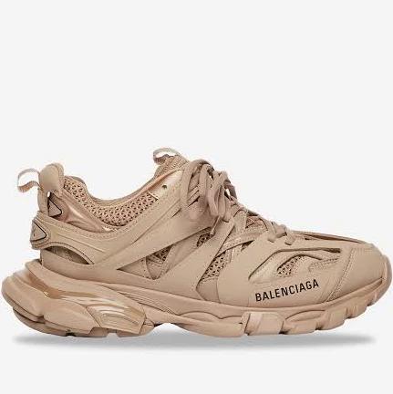 Balenciaga Men, Track sneakers, Beige, AU 12, Sneakers, Rubber