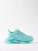 Balenciaga | Men Triple S Clear Sole Sneakers Turquoise 39