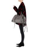 Balenciaga Neo Classic Medium Handbag - Grey & Silver - - Calfskin