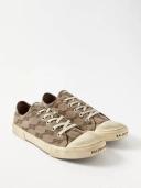 Balenciaga - Paris Bb-logo Canvas Trainers - Mens - Grey
