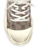 Balenciaga - Paris Bb-logo Canvas Trainers - Mens - Grey