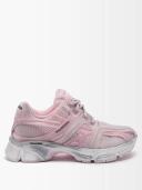 Balenciaga, Phantom mesh-paneled sneakers, Women, Pink, EU 37, Sneakers, Rubber