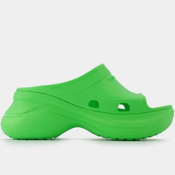 Balenciaga Pool Crocs Slide Sandal - Green - Woman - 36 - EVA