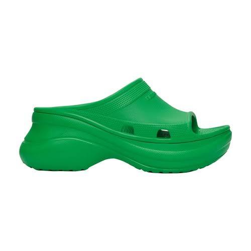 Balenciaga - Pool Crocs Slide Sandals, Women , Green